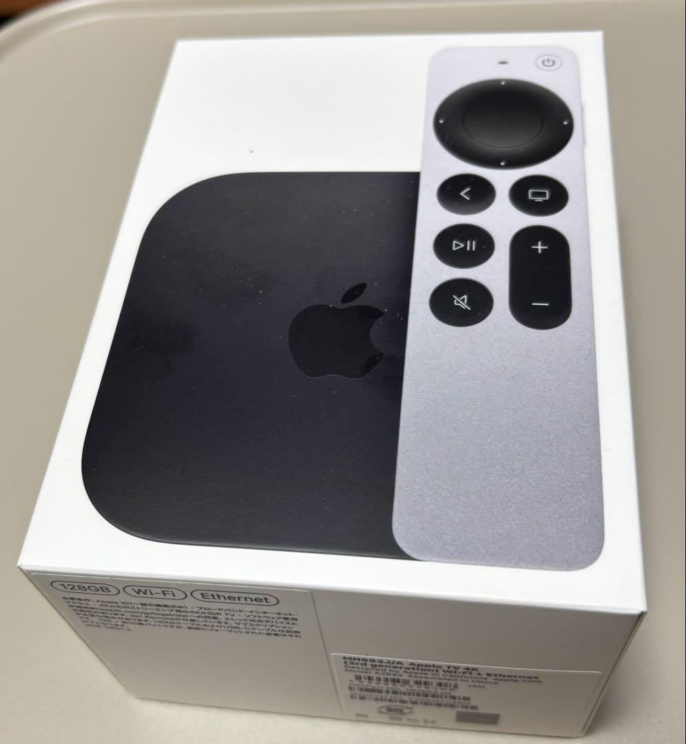 Apple TV 4K (第2世代) 本体とリモコン　128GB