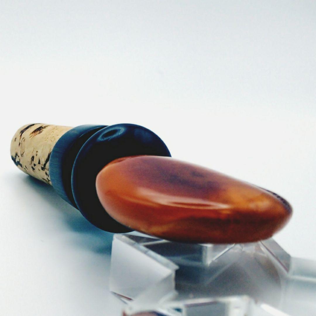 天然 琥珀 ワインキャップ(観賞用)