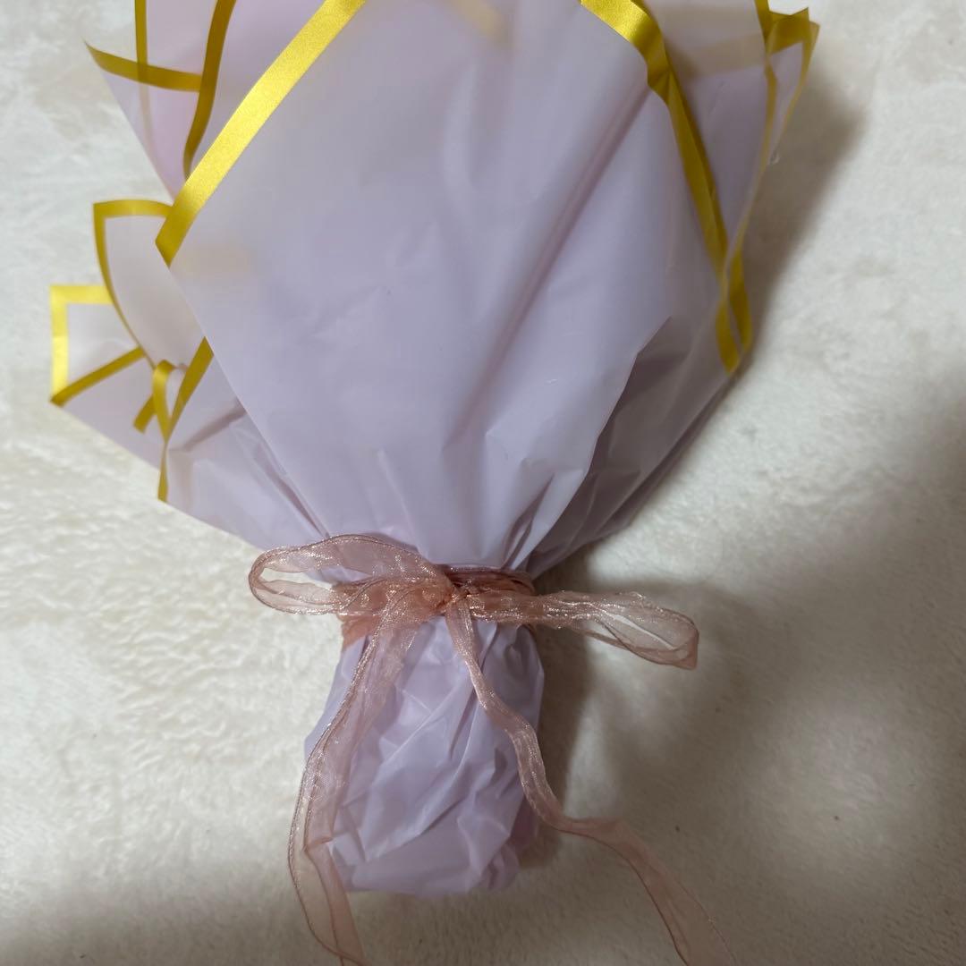 グリッターローズ ブーケ 花束 白 ピンク