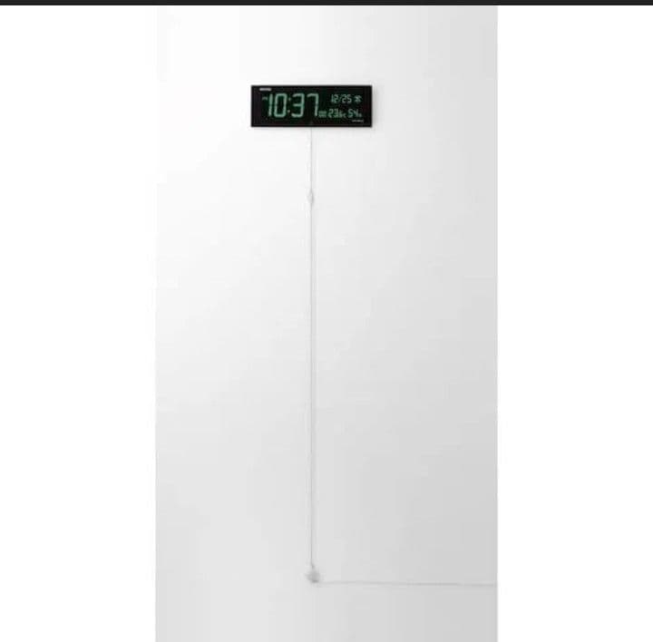 リズム　掛け時計　電波　時計　デジタル　温度　湿度　8rz184sr02