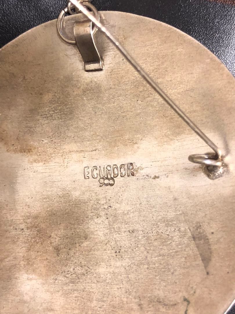 エクアドル製 銀製ペンダント900シルバネックレス