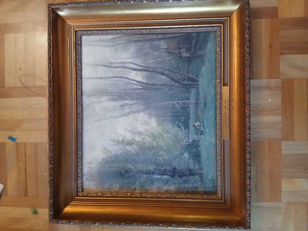 フランスの風景画家ジャン＝バティスト・カミーユ・コローの作品の複製画 絵画