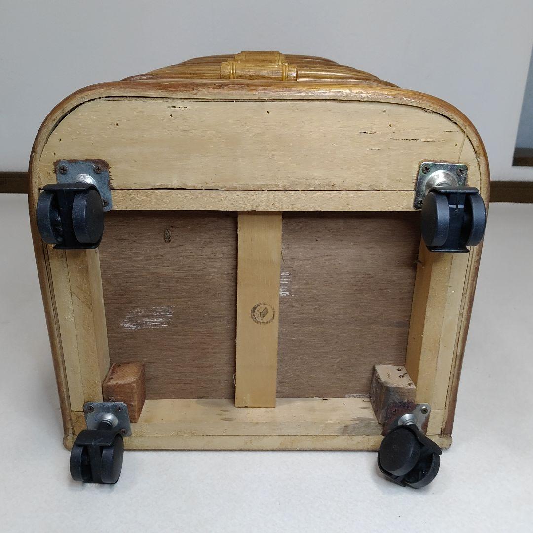 kazama カザマ 籐 ラタン チェスト ５段5杯 キャスター付 送料無料