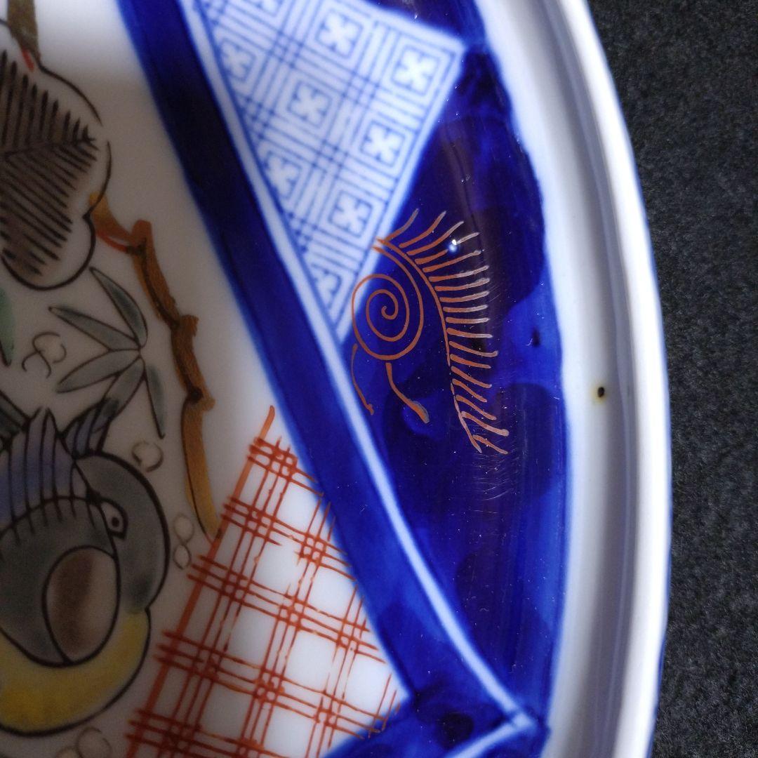 伊万里色絵丸皿　5枚