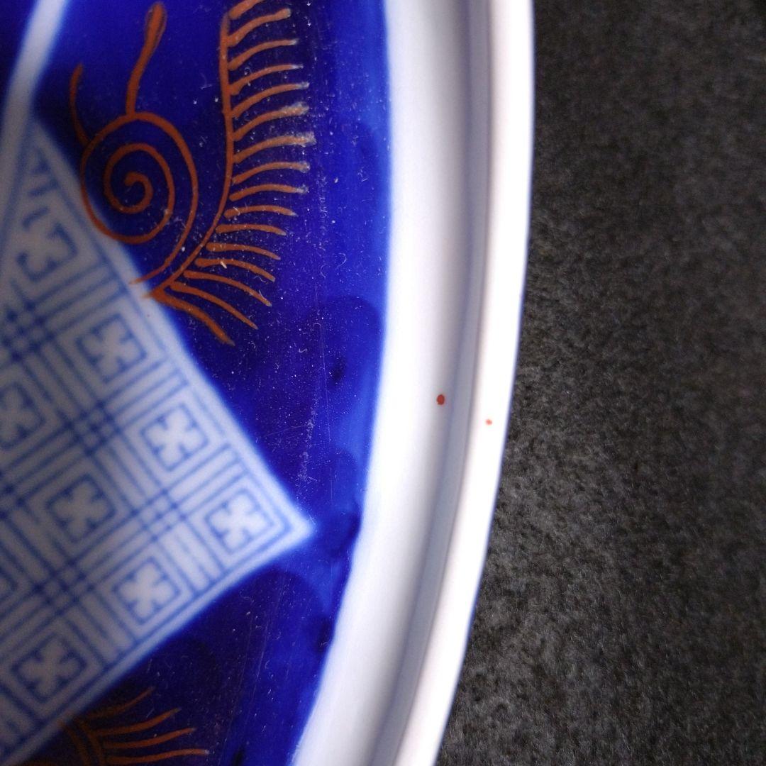 伊万里色絵丸皿　5枚