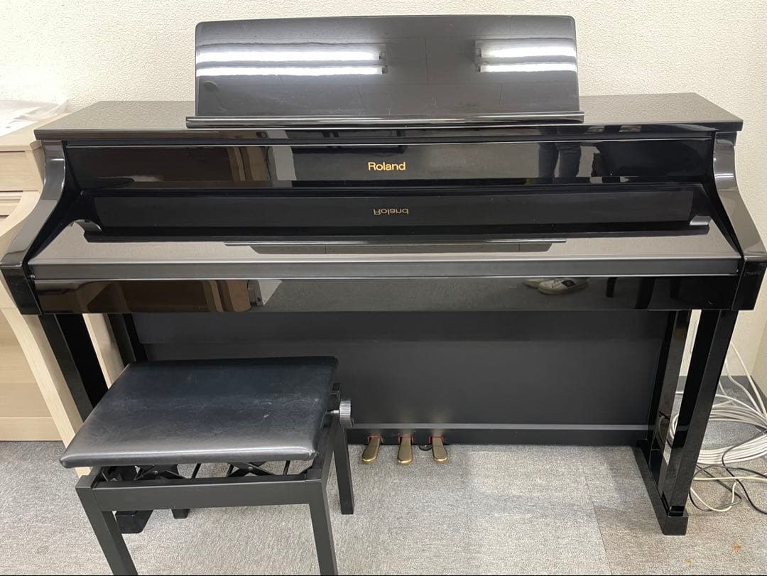 【高級鏡面モデル】Roland HP507PE 椅子付 電子ピアノ　ローランド