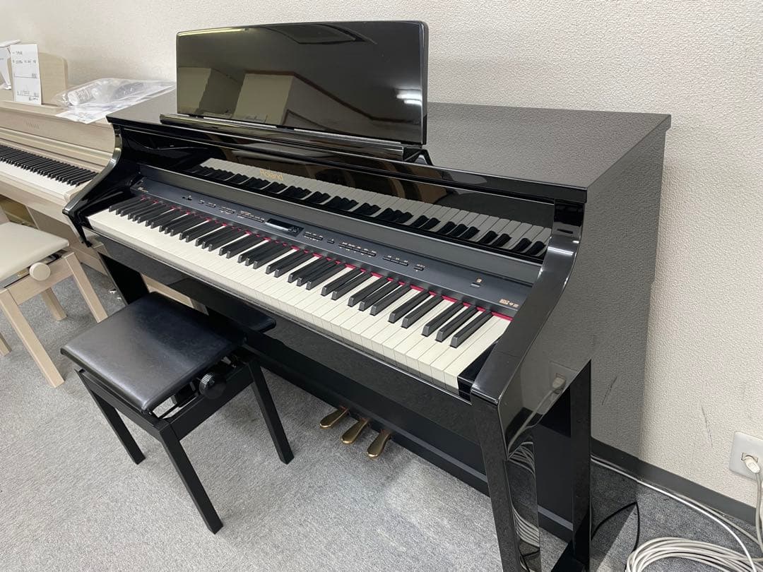 【高級鏡面モデル】Roland HP507PE 椅子付 電子ピアノ　ローランド