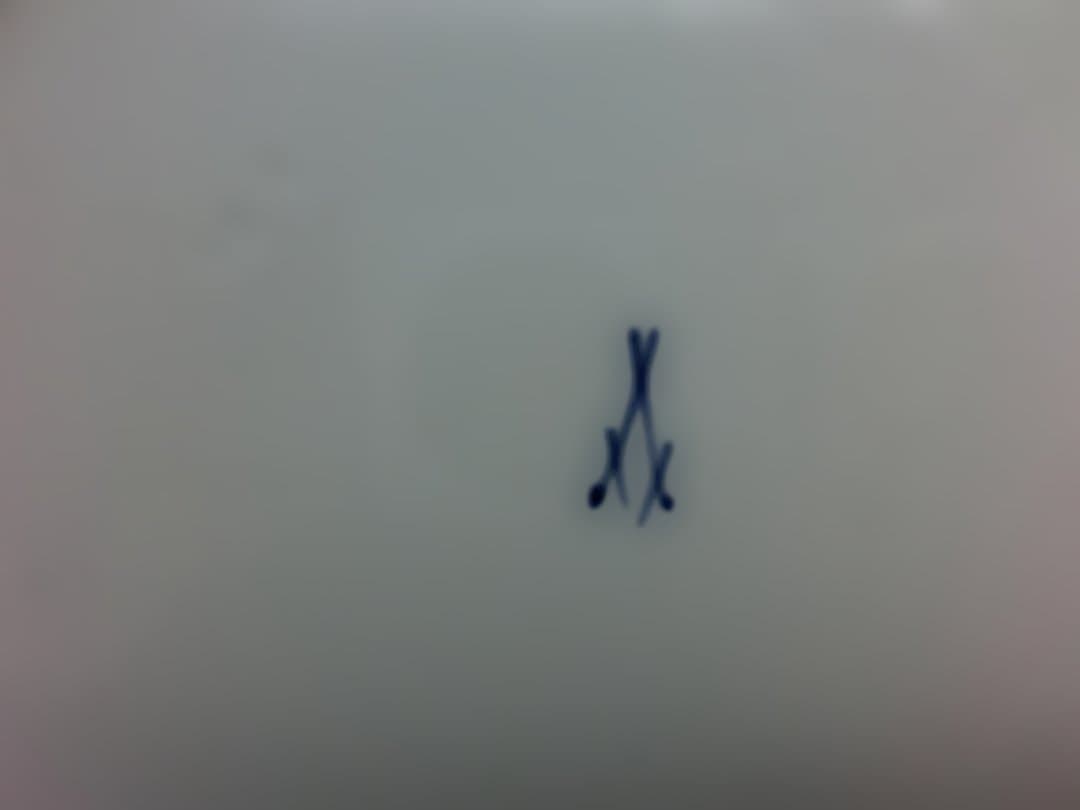 【マイセン】古い金彩花虫文プレート