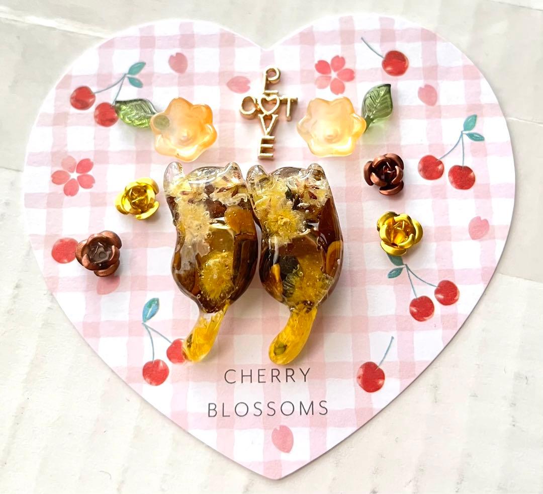 ★じゃれねこ『キラキラビジュー×茶系×タイガーアイ♡』