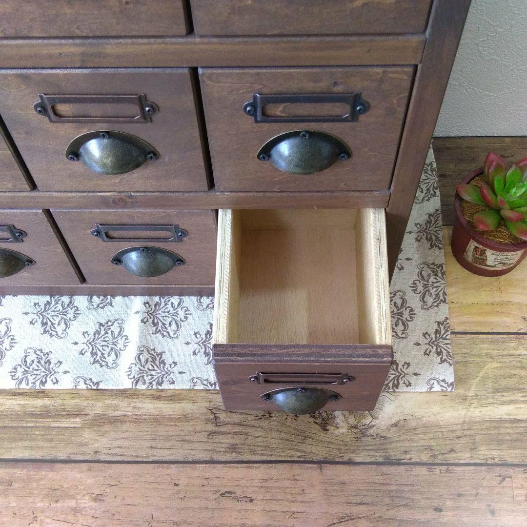 引き出し　ブラウン　ハンドメイド