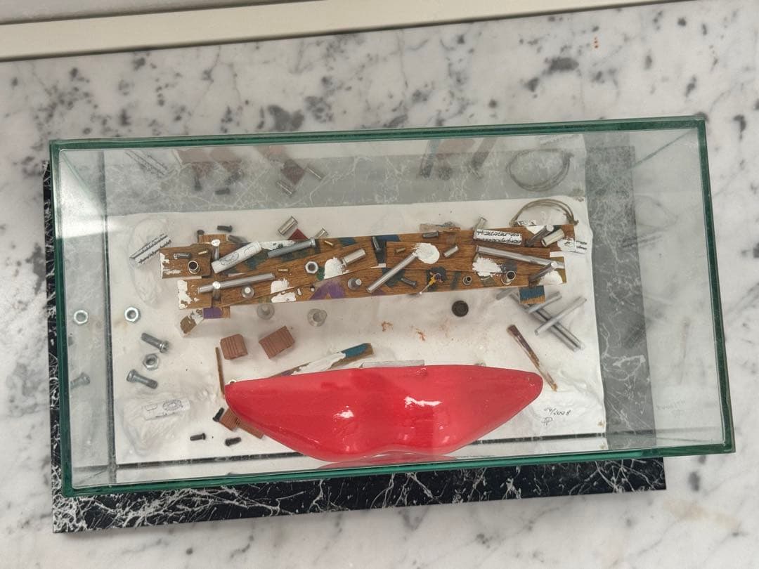 【中古】海外限定 ガラスケース入り立体アート作品