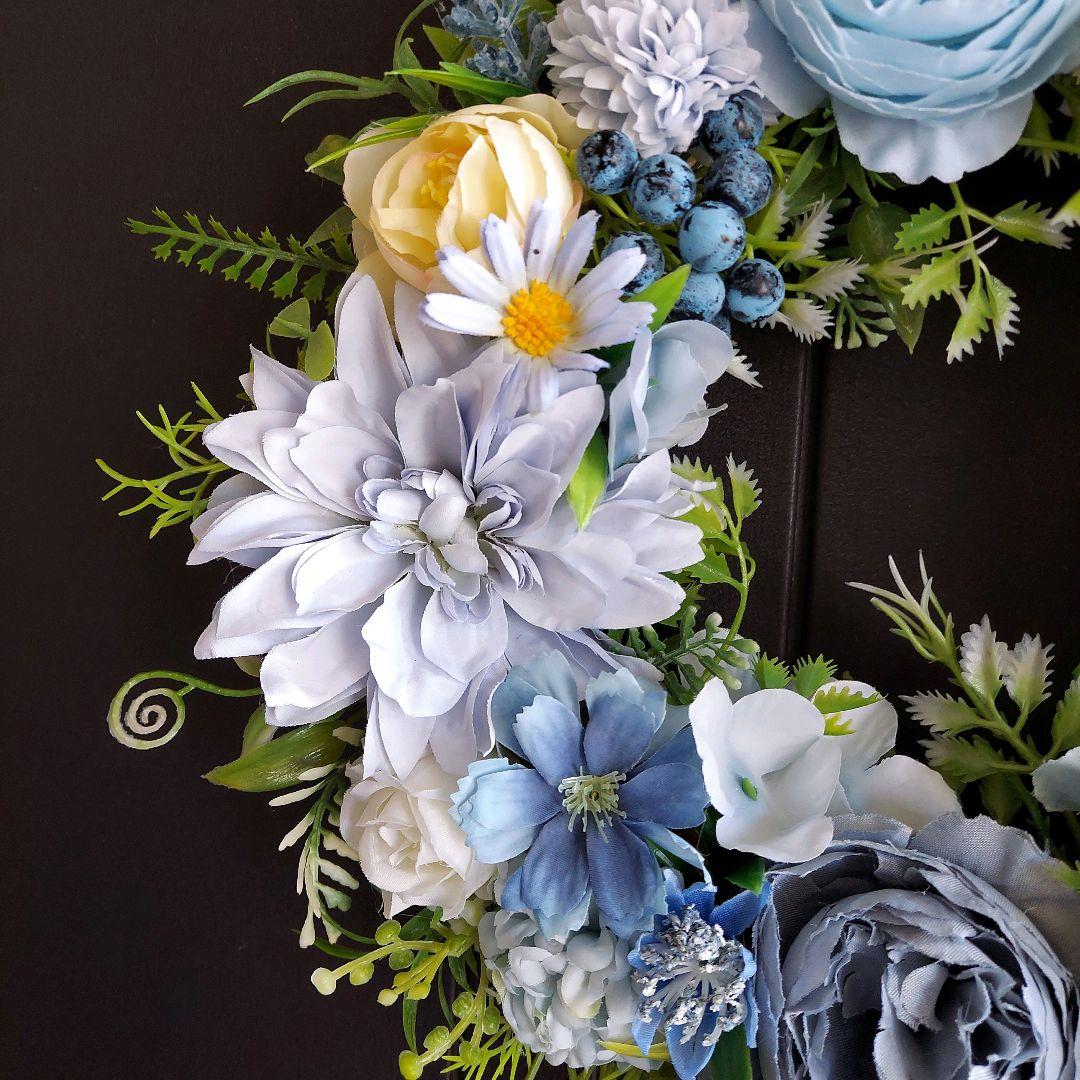 フラワーリース 春うらら8 可憐なお花たち5 玄関リース 母の日 造花