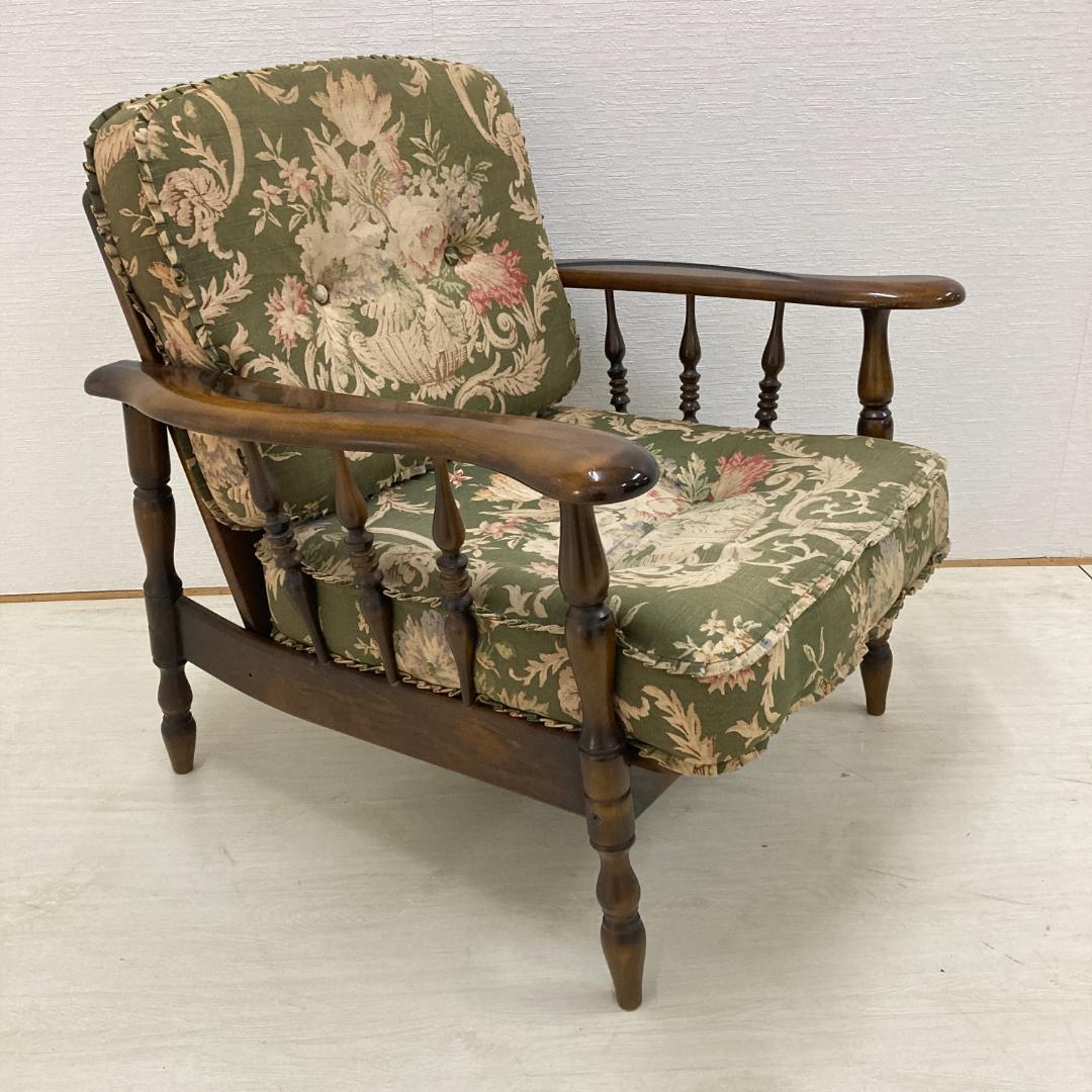 【カリモク】コロニアル アームチェア　1人掛けソファ 椅子