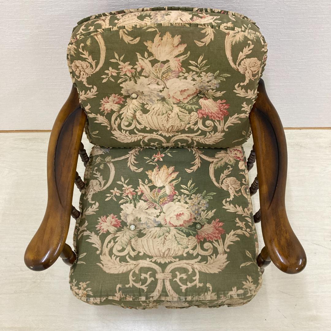 【カリモク】コロニアル アームチェア　1人掛けソファ 椅子