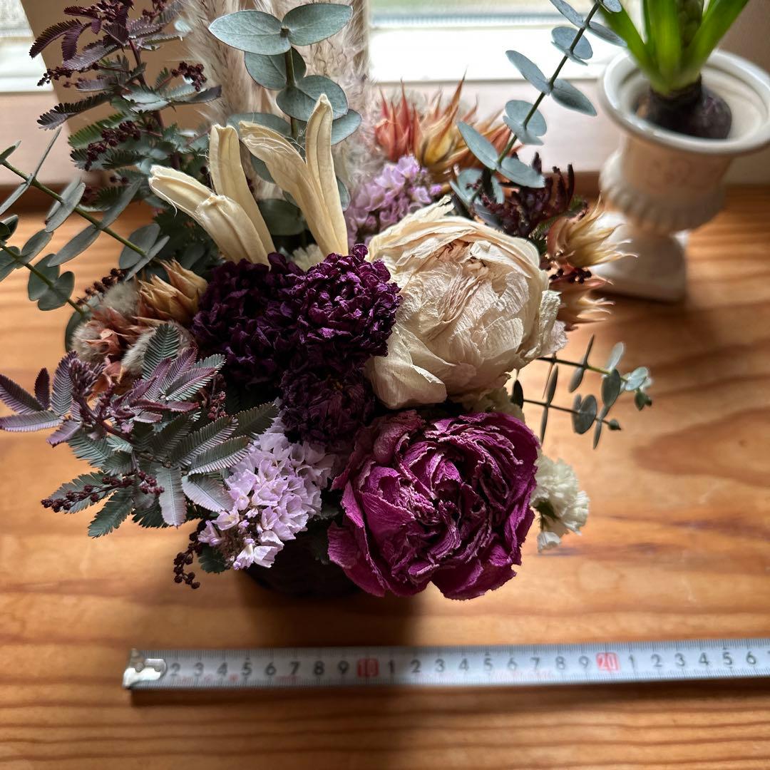 面影〜芍薬とダリアの花籠〜