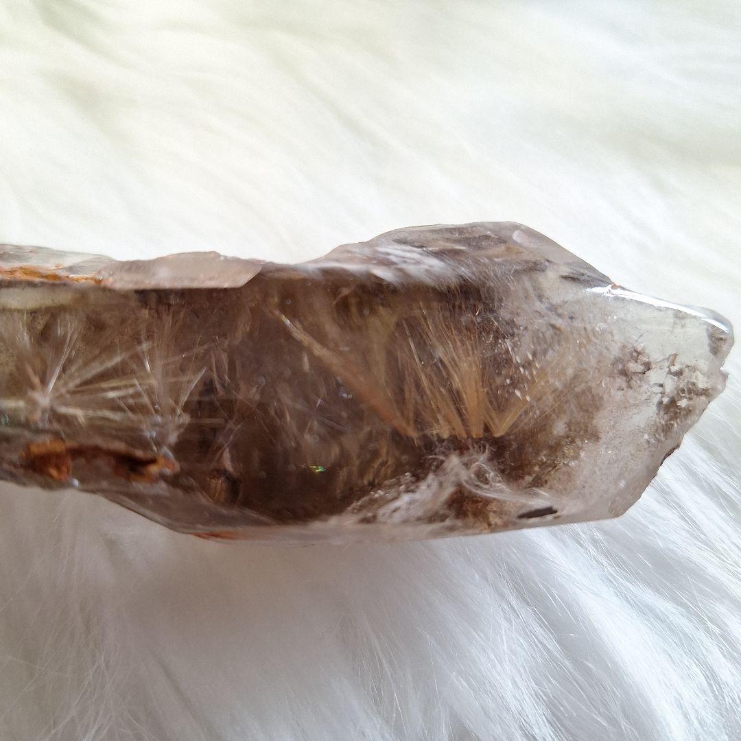 ★天然石★透明感がハンパないルチルクォーツ(台座付)