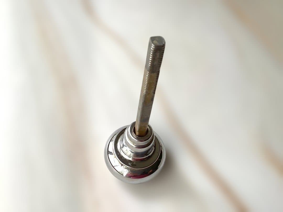 h.d.m.c 　アンティーク　　ガラス＆金属ドア・ノブ　3個セット