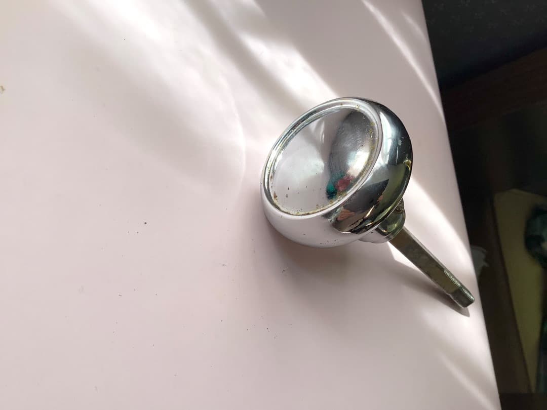 h.d.m.c 　アンティーク　　ガラス＆金属ドア・ノブ　3個セット