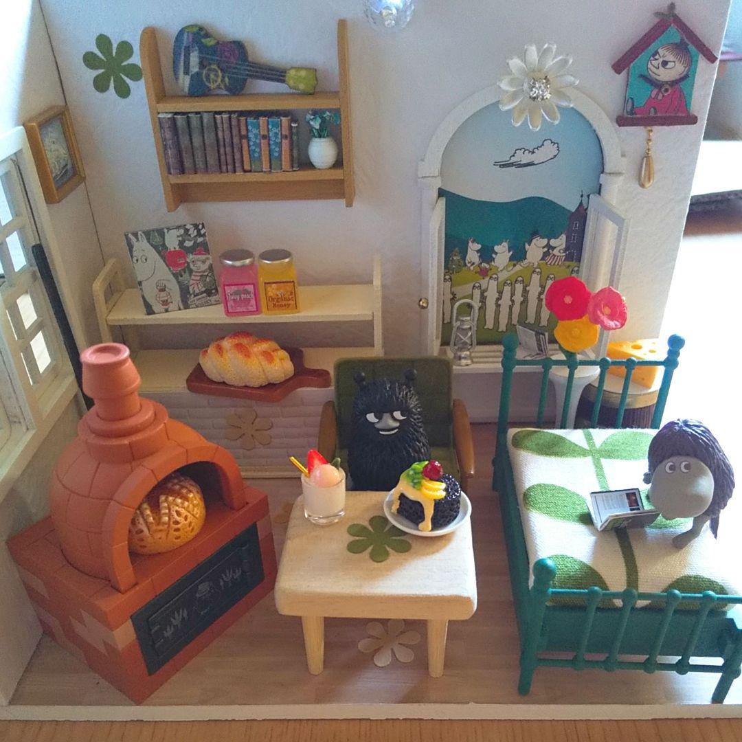 MOOMINフィギュア＆ドールハウス【LEDライト、カバー付き】セット