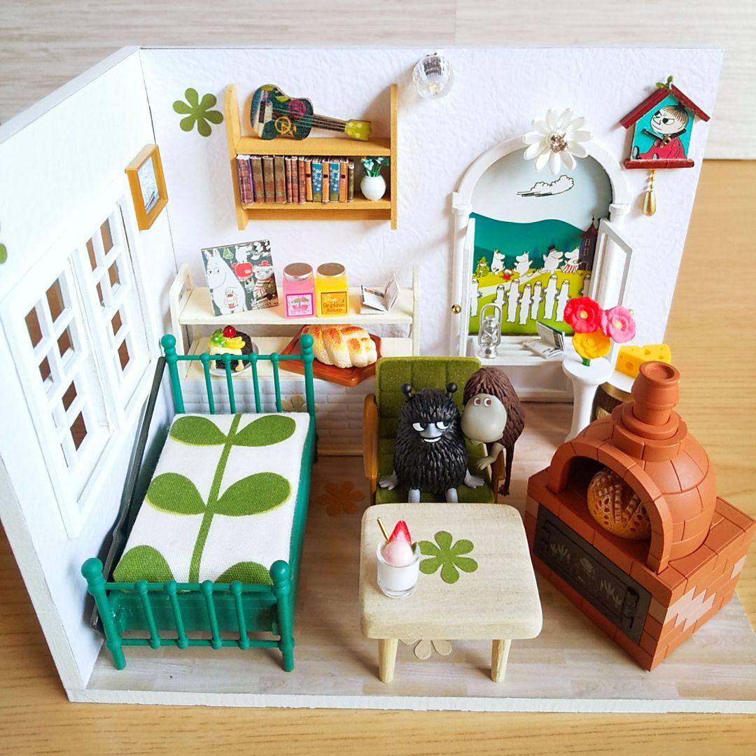 MOOMINフィギュア＆ドールハウス【LEDライト、カバー付き】セット