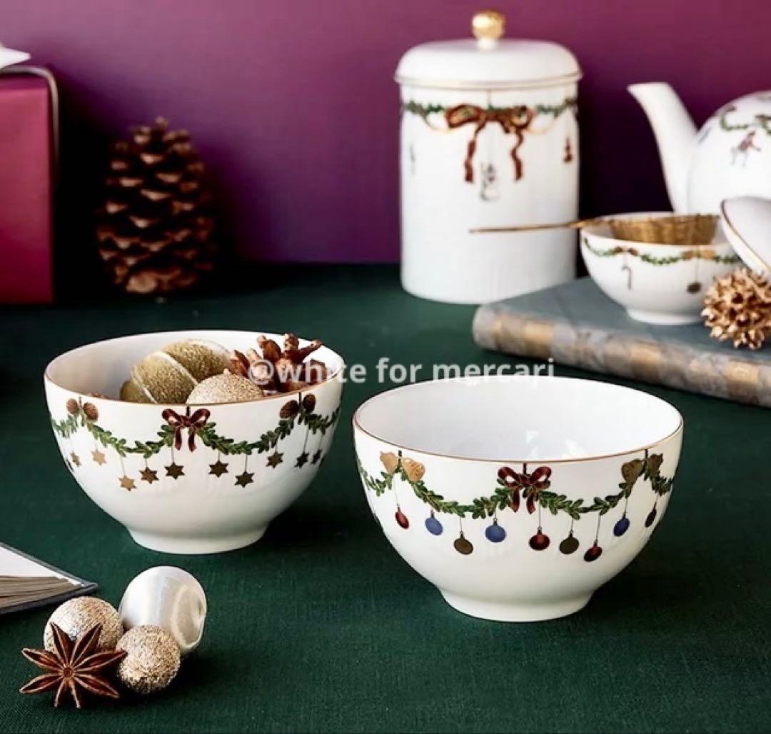 デンマーク王室御用達 限定品 ハートのガーランドボウルプレゼント♡