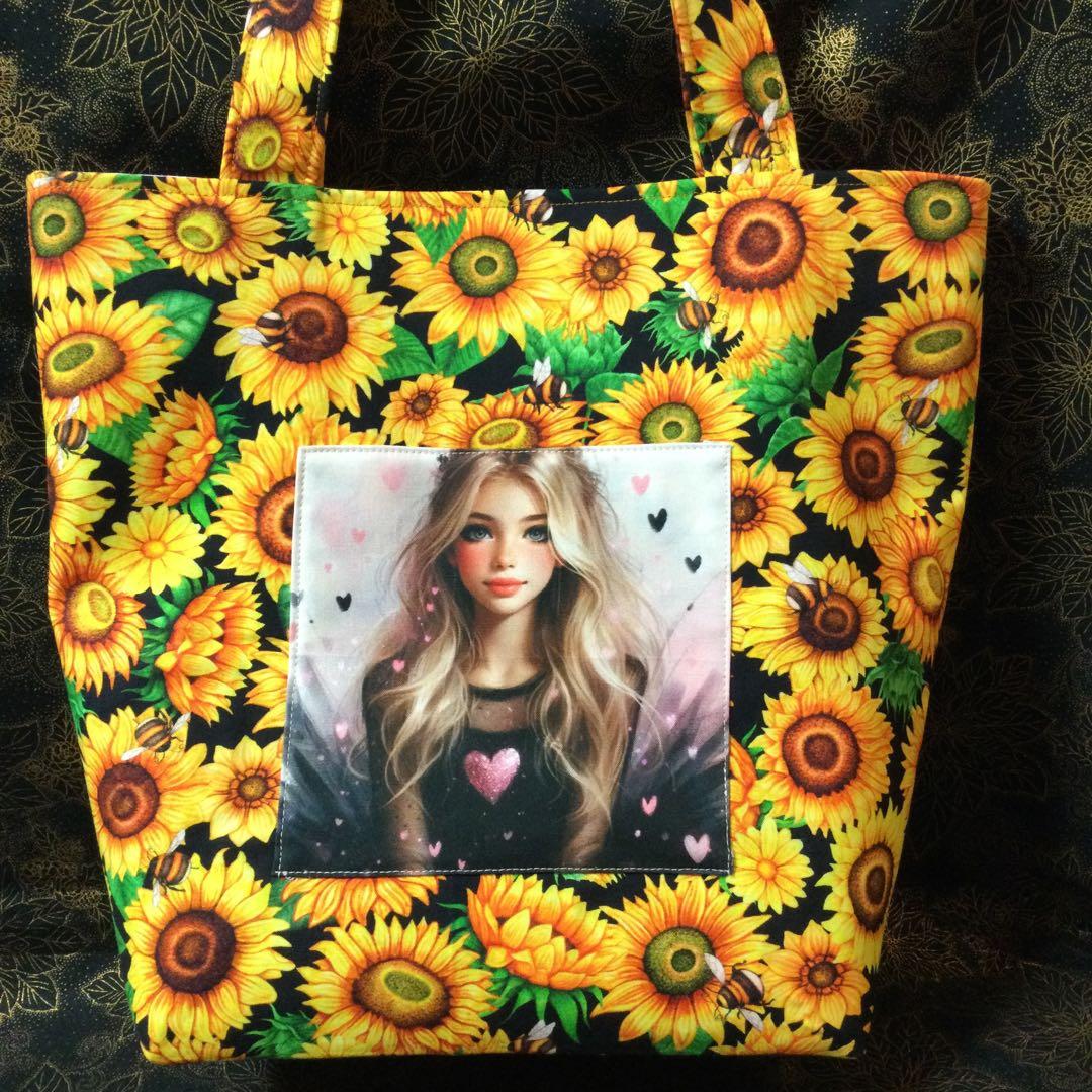 りんりん様❣️オリジナルハンドメイド中サイズトートバッグ2個＆ハンカチ