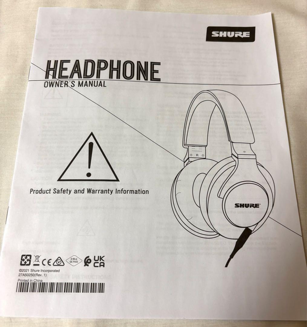 SHURE SRH440A 有線 ヘッドホン 中古良品 変換アダプタ欠品