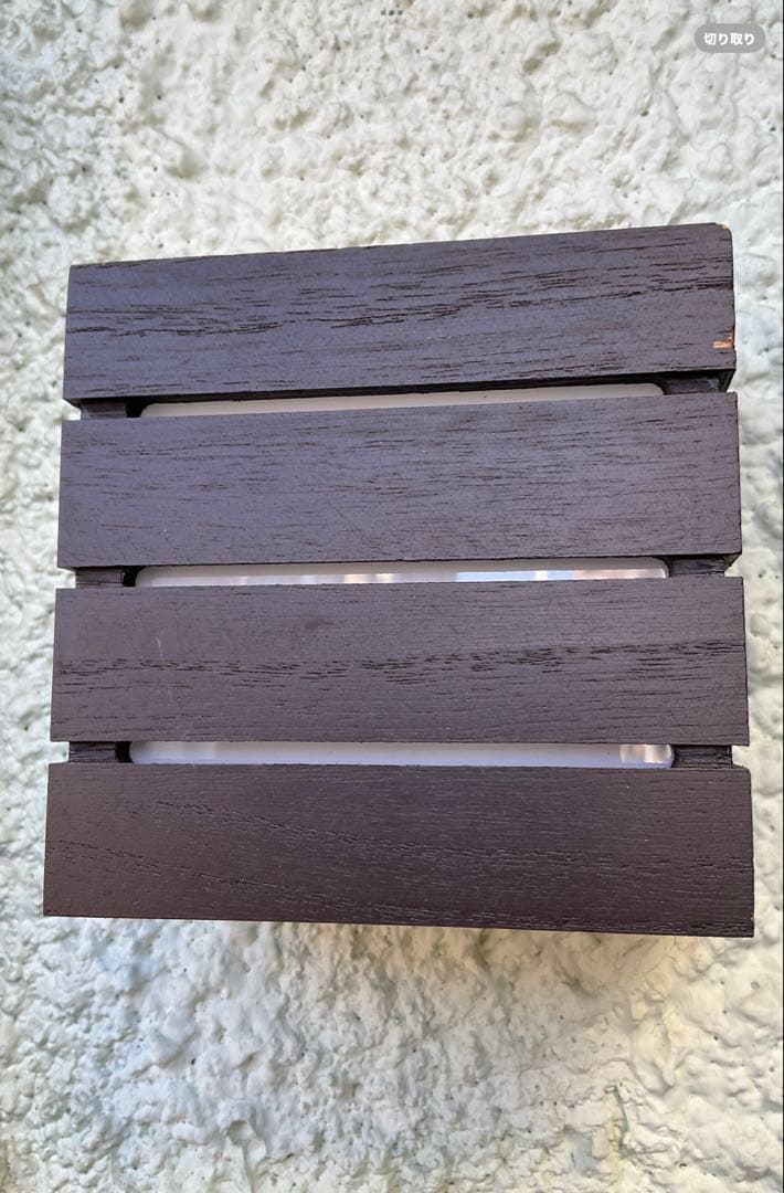 新品 外灯 ダークブラウン 木製 ボックス型ライト