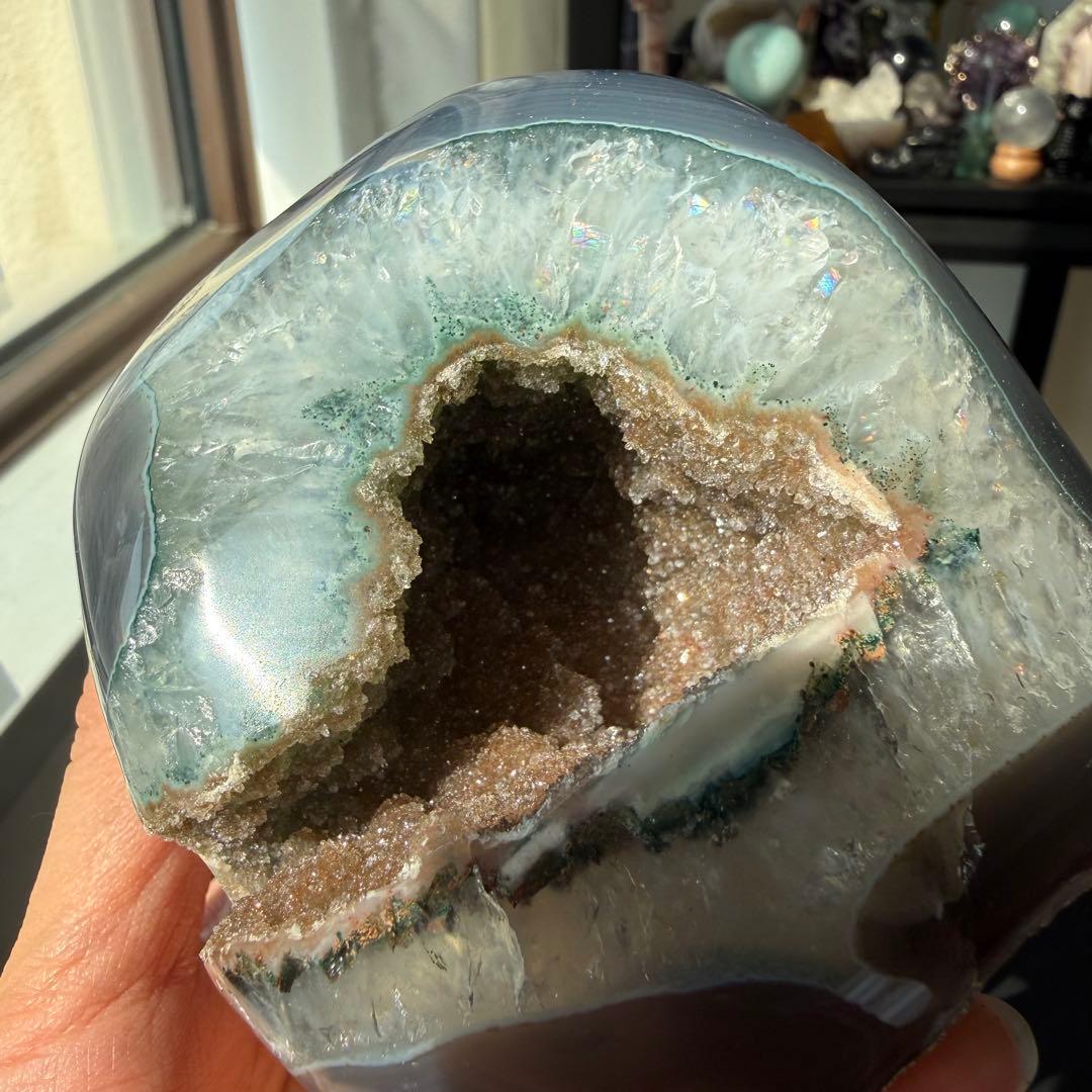 天然石シュガーアメジストの原石　置物　鉱物NO.031307