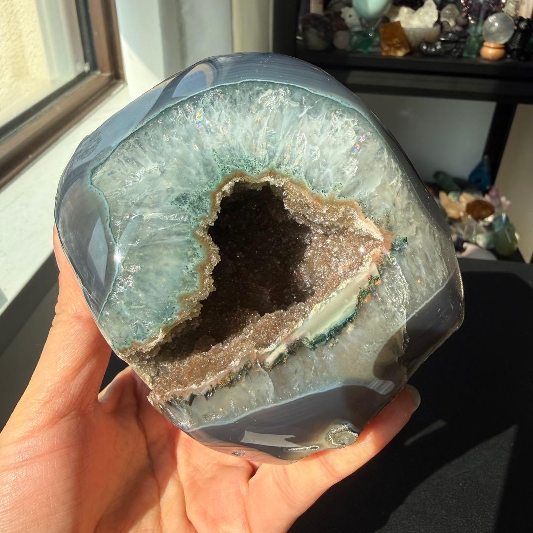 天然石シュガーアメジストの原石　置物　鉱物NO.031307