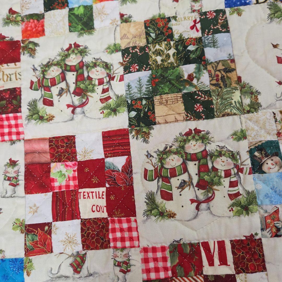 ❣️クリスマス　パッチワークキルト❣️