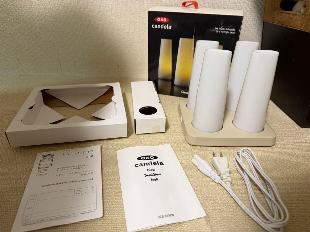 【OXO candela】充電式ライト 4個セット×2