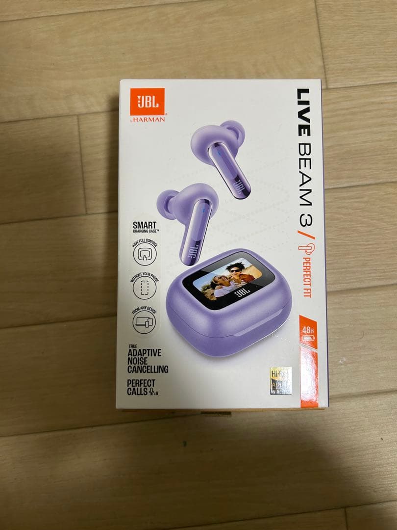 JBL LIVE BEAM 3 ワイヤレスイヤホン パープル