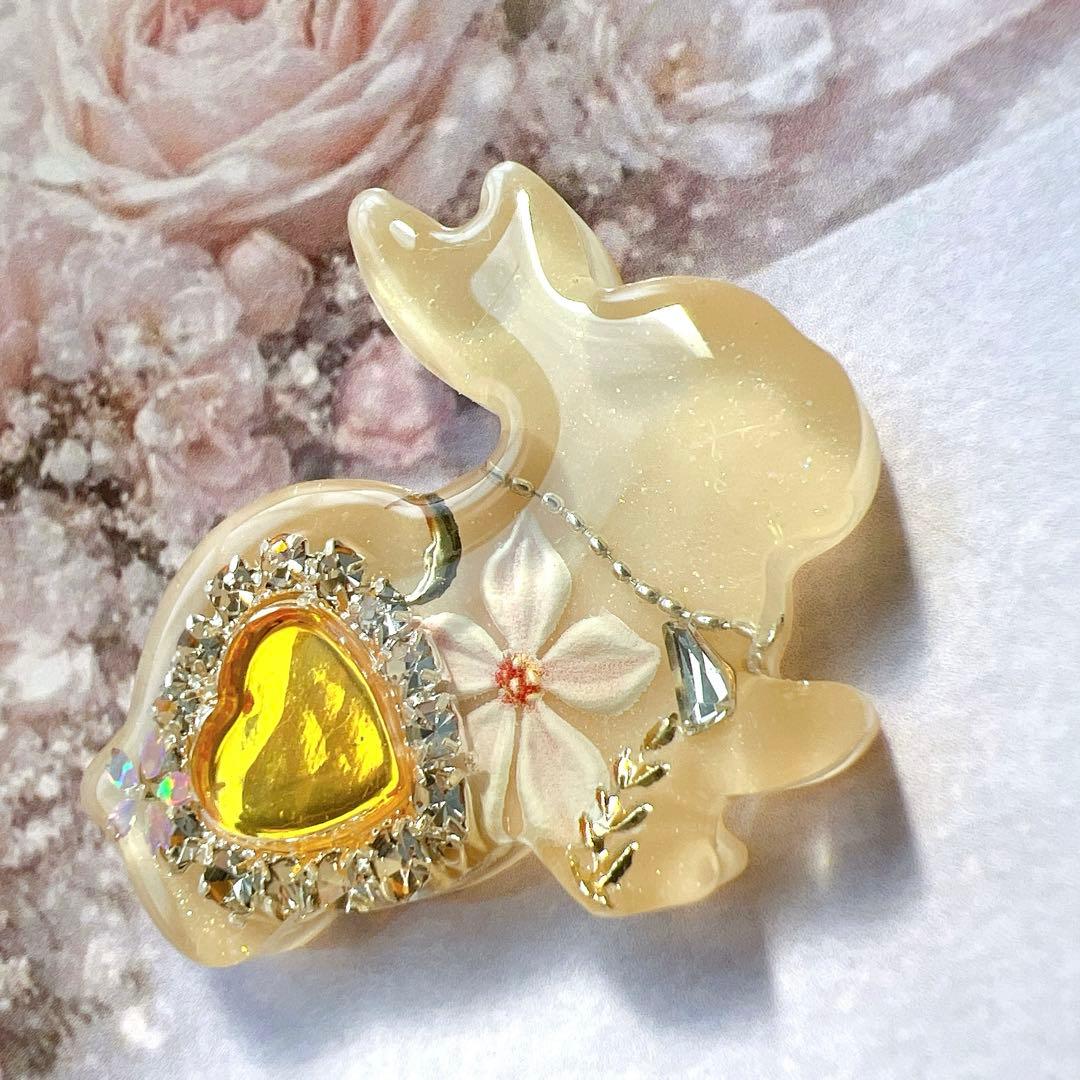 レジン ヘアゴム うさぎ No.895