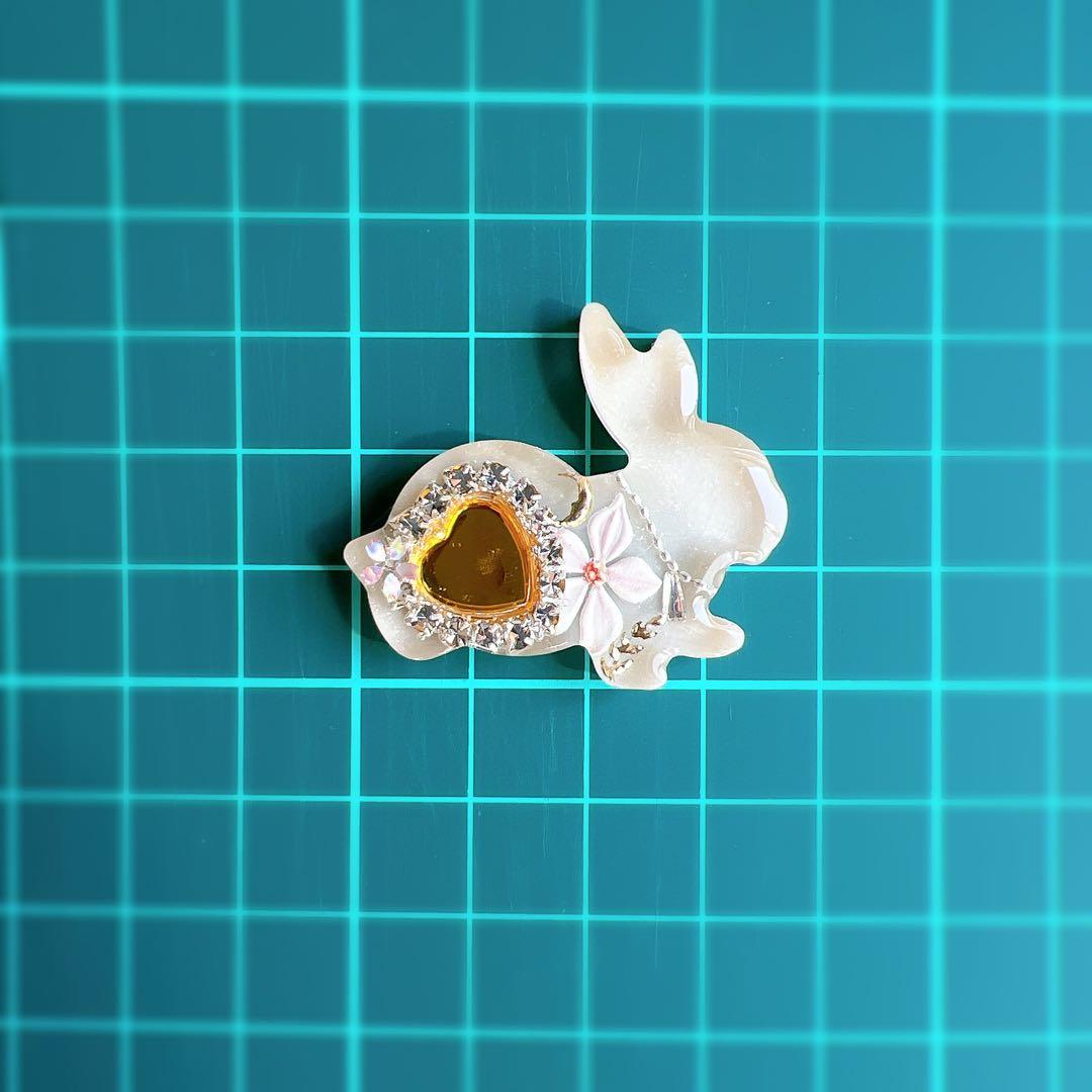 レジン ヘアゴム うさぎ No.895