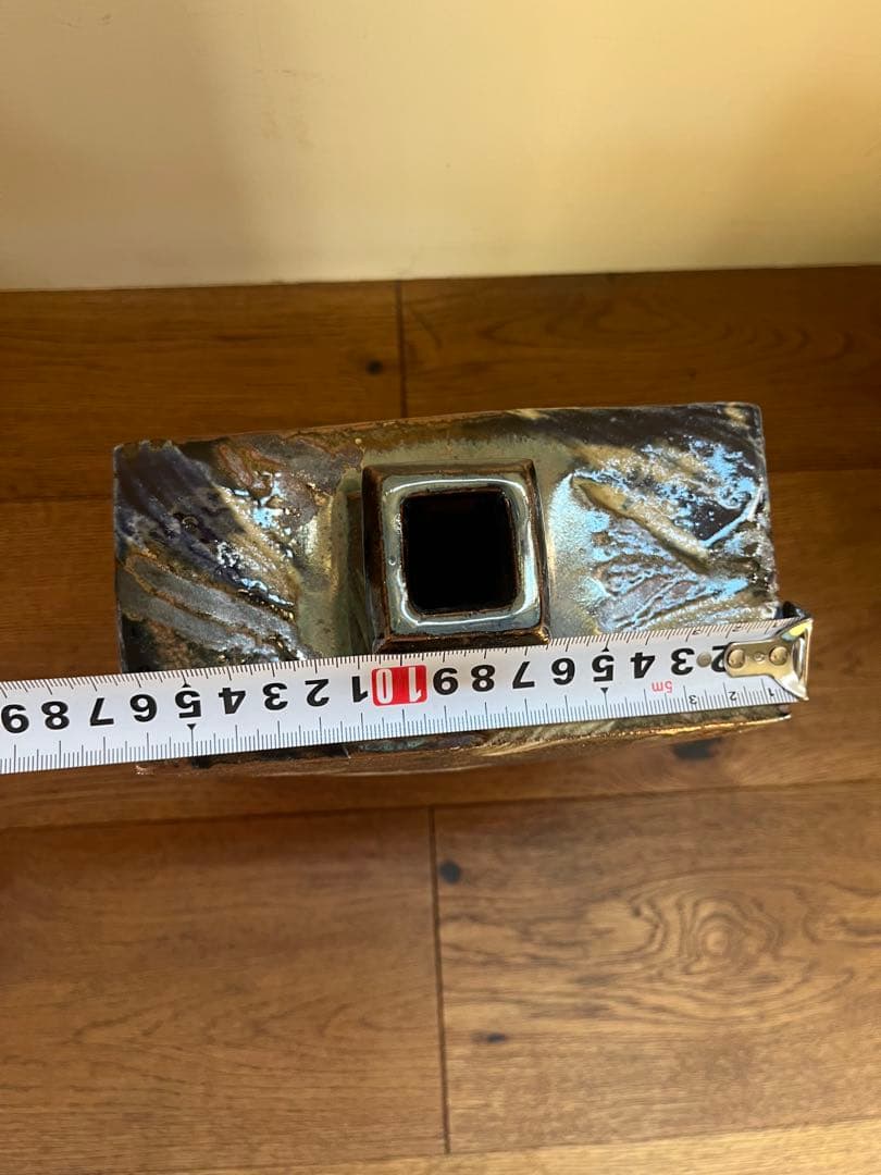 やちむん 北窯 松田共司 角瓶 花瓶 花器 民藝 民芸