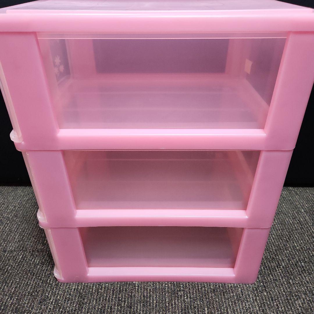 ハローキティ　3段収納ケース　レトロ