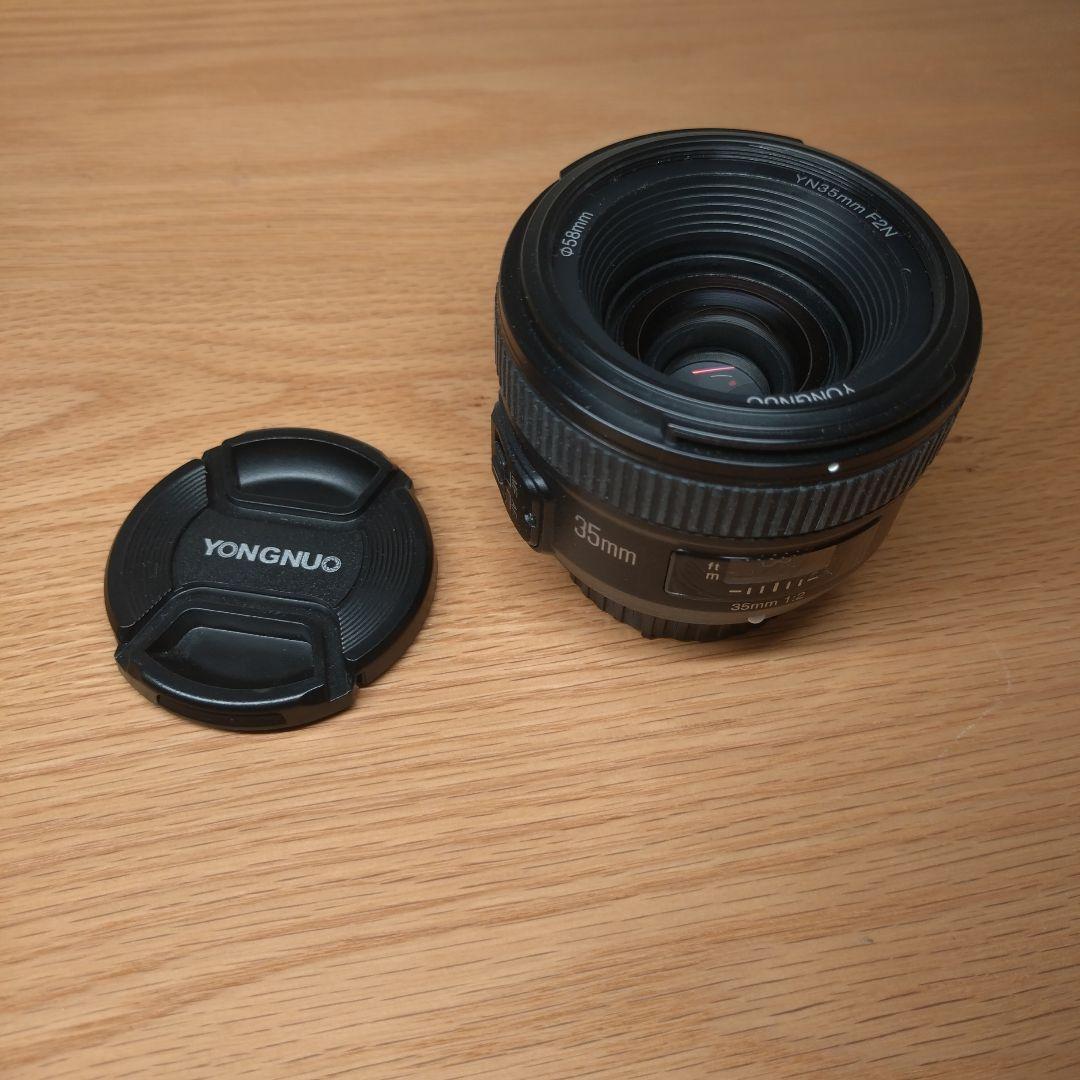 【美品】YONGNUO　35mm 　F2　単焦点レンズ　NIKONFマウント