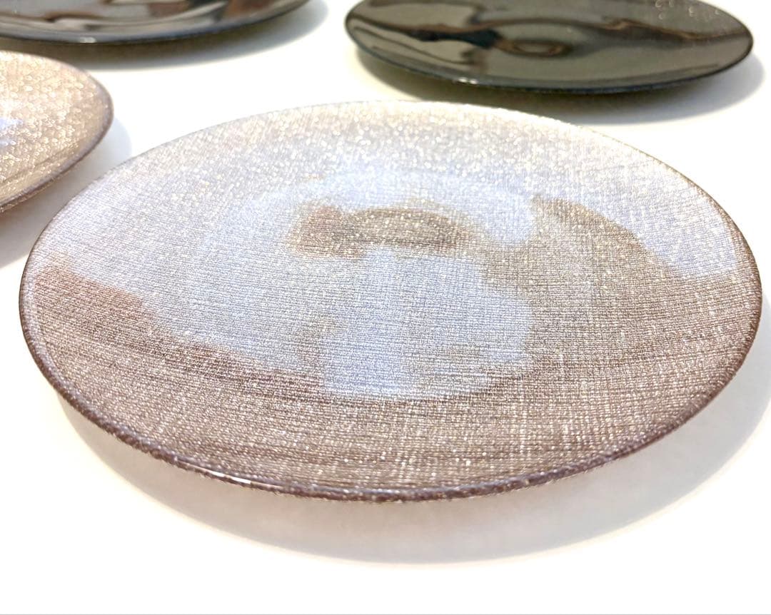 Vetro Felice ヴェトロフェリーチェ グリッター プレート 21cm