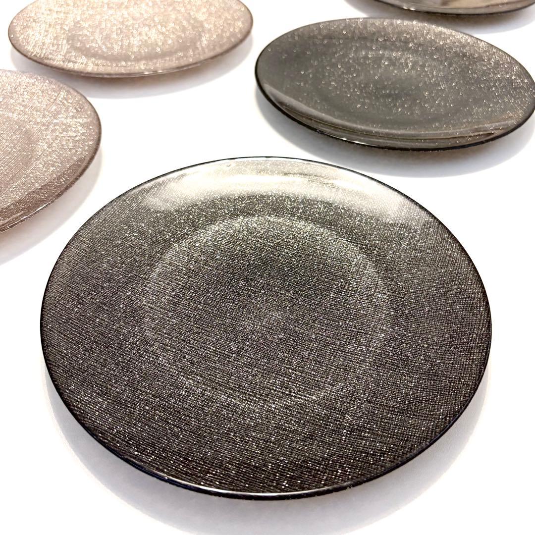 Vetro Felice ヴェトロフェリーチェ グリッター プレート 21cm