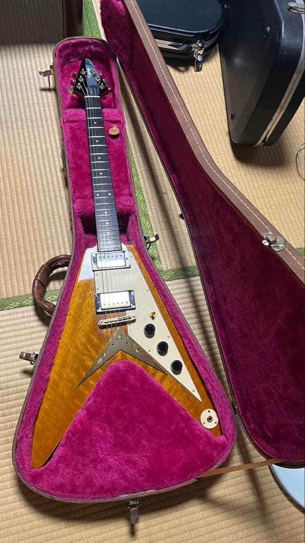 【中古美品】Epiphone 1958 korina Flying Vケース付き