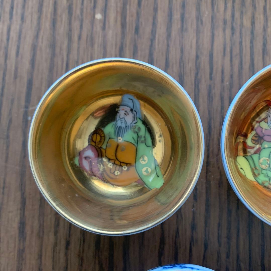 九谷焼⭐️杯⭐️七福神⭐️未使用⭐️木箱入