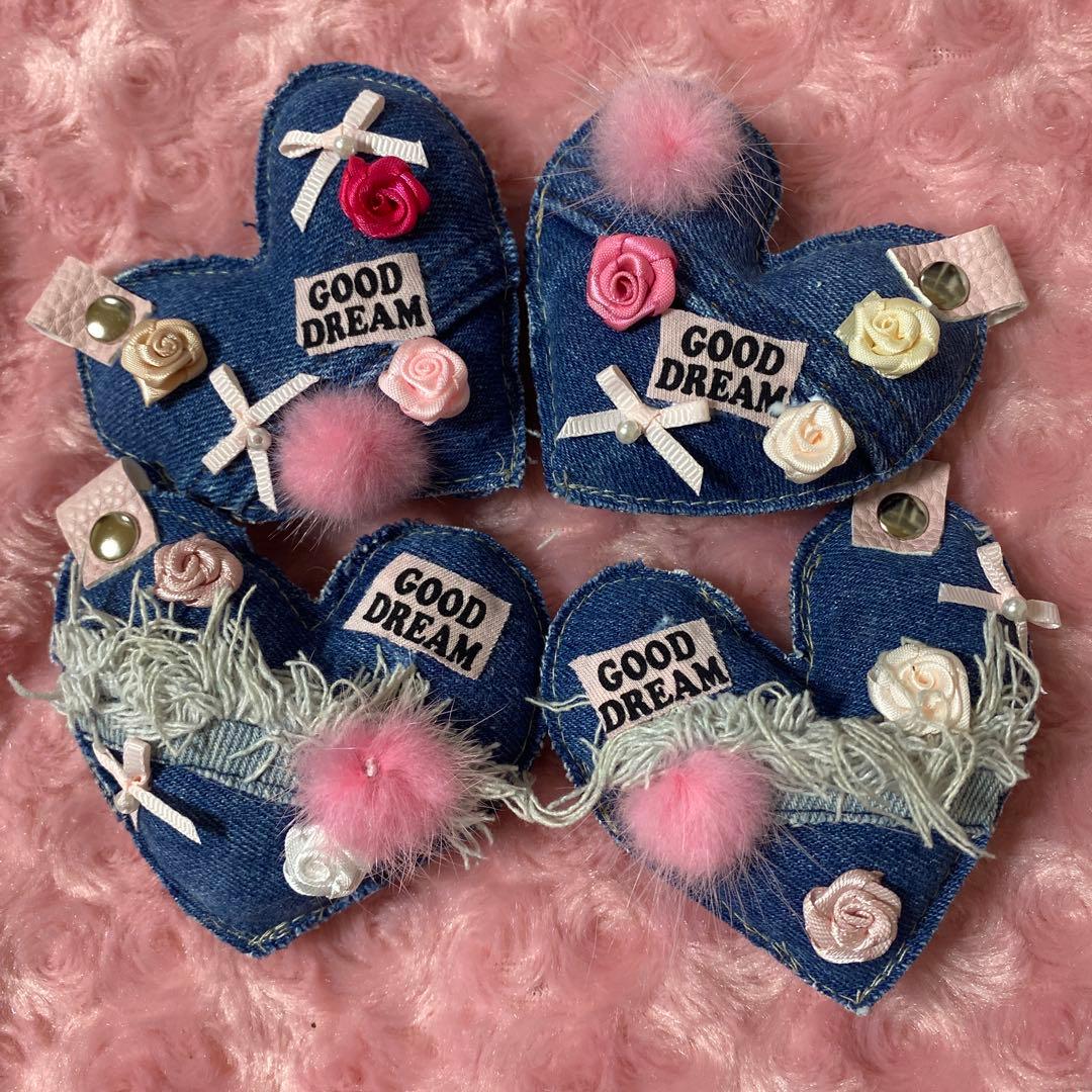 いちごパフェ★デニムリメイクチャーム★お取り置き