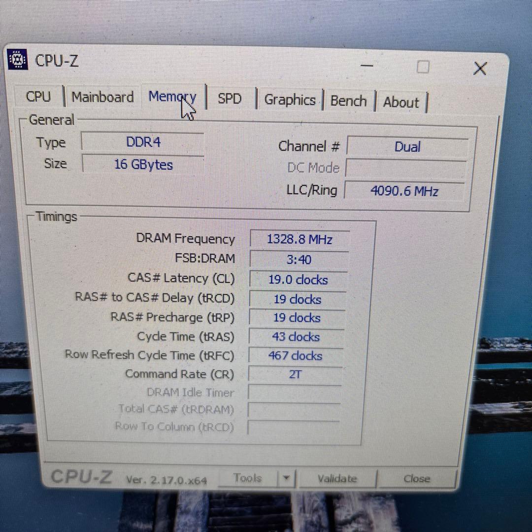 【ジャンク】Core i5-9500 &8GB DDR4 x2枚