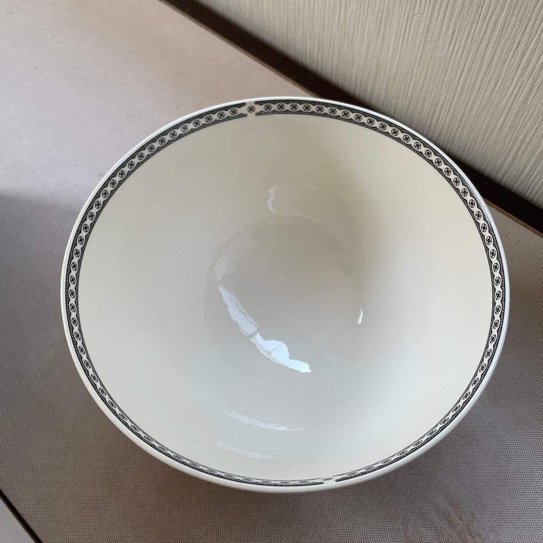 希少品 新品未使用  コントラスト 脚付き特大ボウル