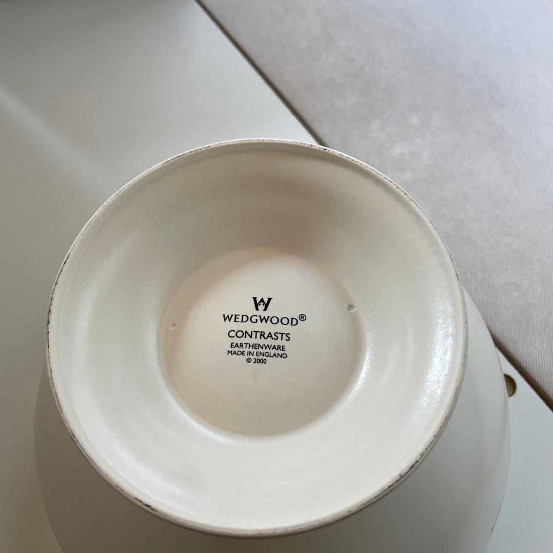 希少品 新品未使用  コントラスト 脚付き特大ボウル