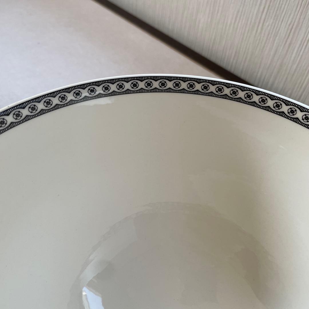 希少品 新品未使用  コントラスト 脚付き特大ボウル