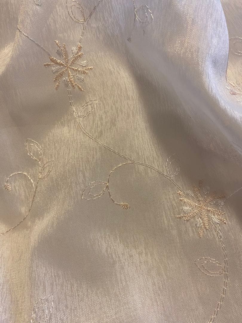 ダークグリーン カーテン レース