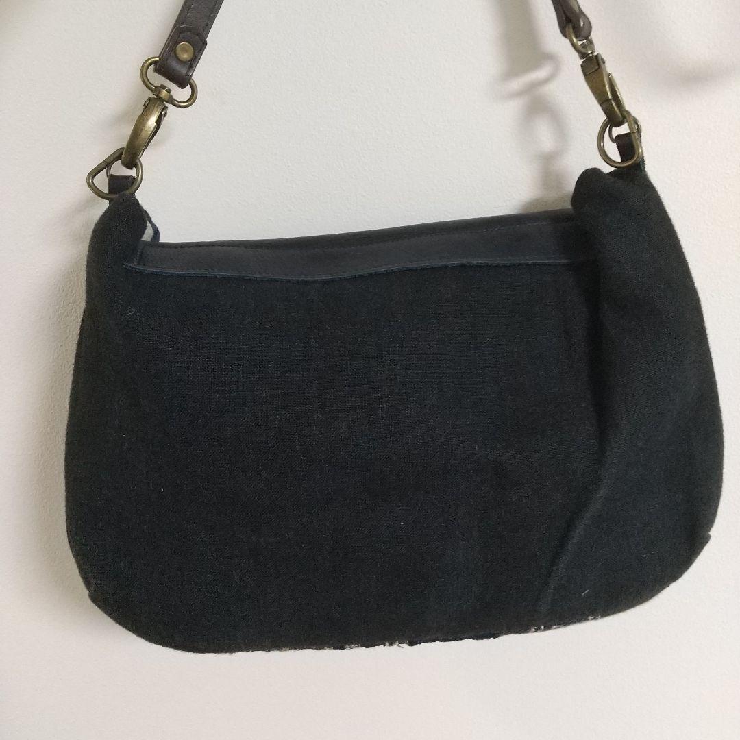 ミナペルホネン パッチワーク ポシェット しきりポケット ハンドメイド