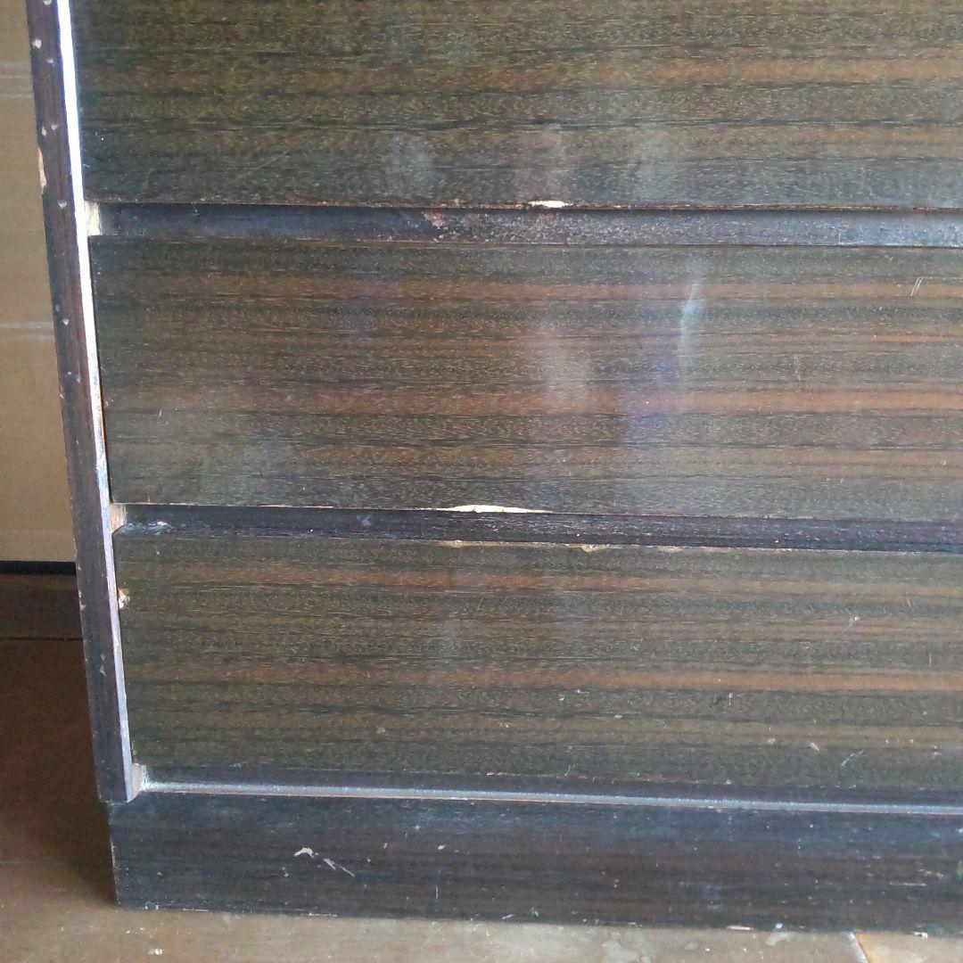 昭和レトロ　5段＋飾り棚付きタンス 奥行41cm幅89cm高さ136cm